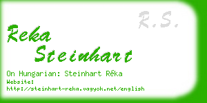 reka steinhart business card